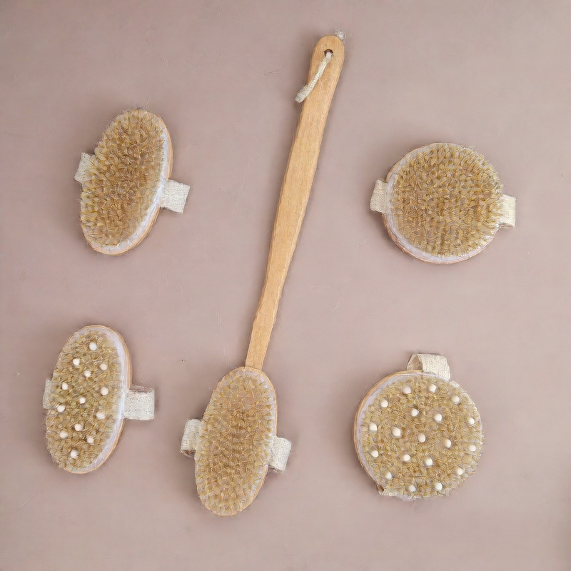 Wooden bristle brush