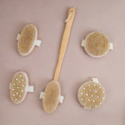 Wooden bristle brush
