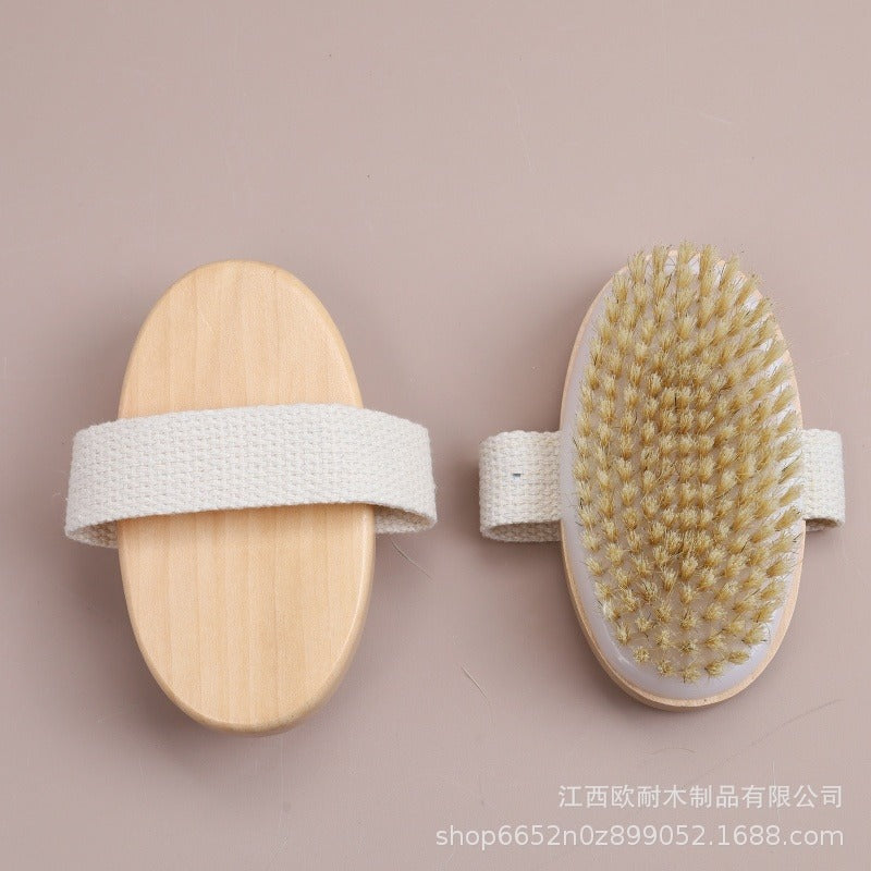 Wooden bristle brush