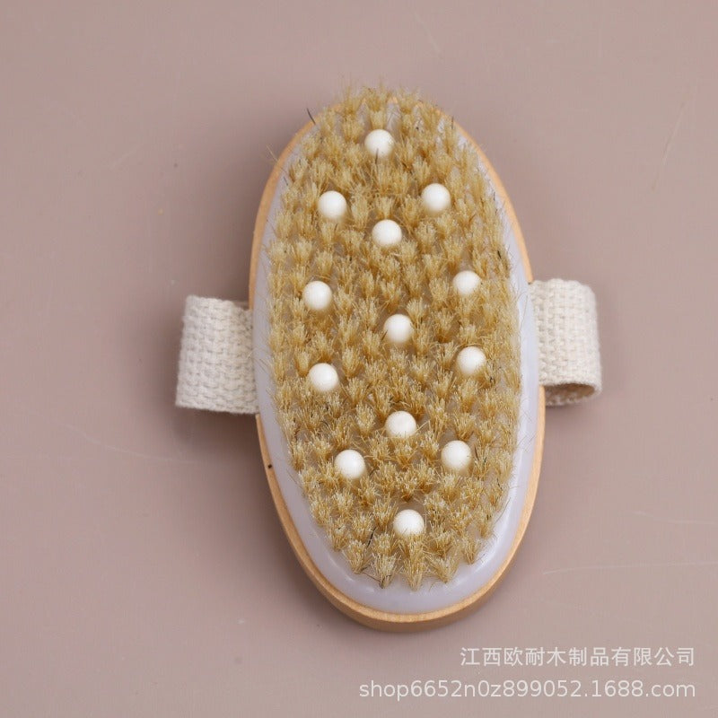 Wooden bristle brush