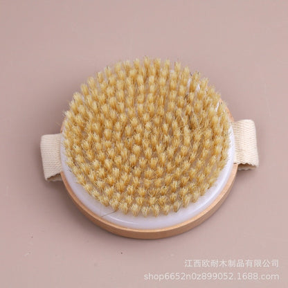 Wooden bristle brush