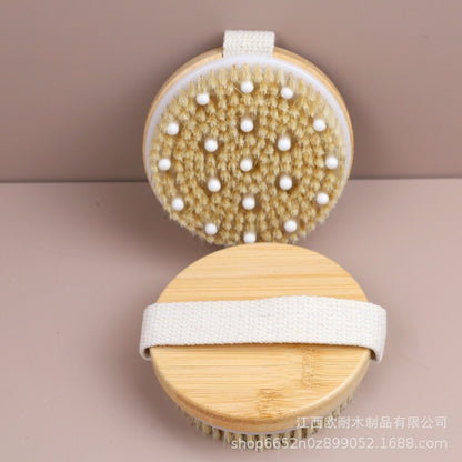 Wooden bristle brush