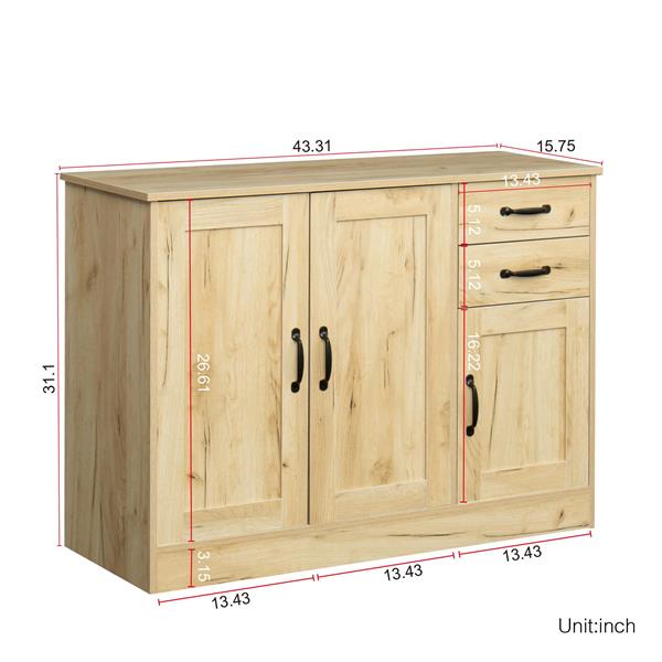 Wooden buffet sideboard