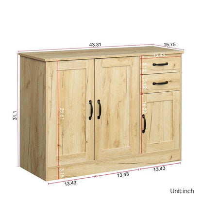 Wooden buffet sideboard