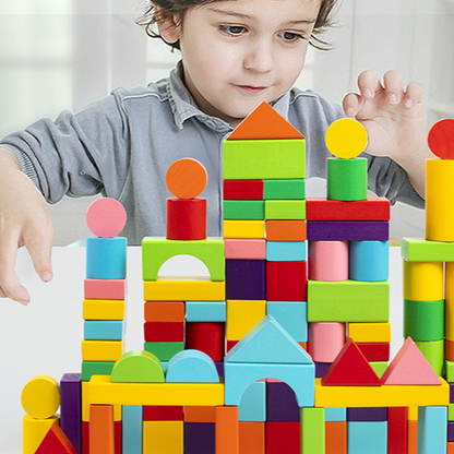Wooden building blocks