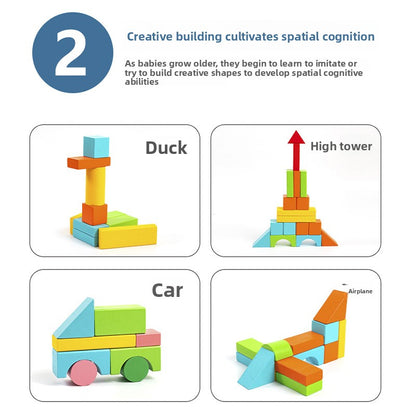 Wooden building blocks
