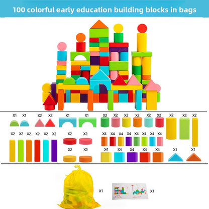 Wooden building blocks