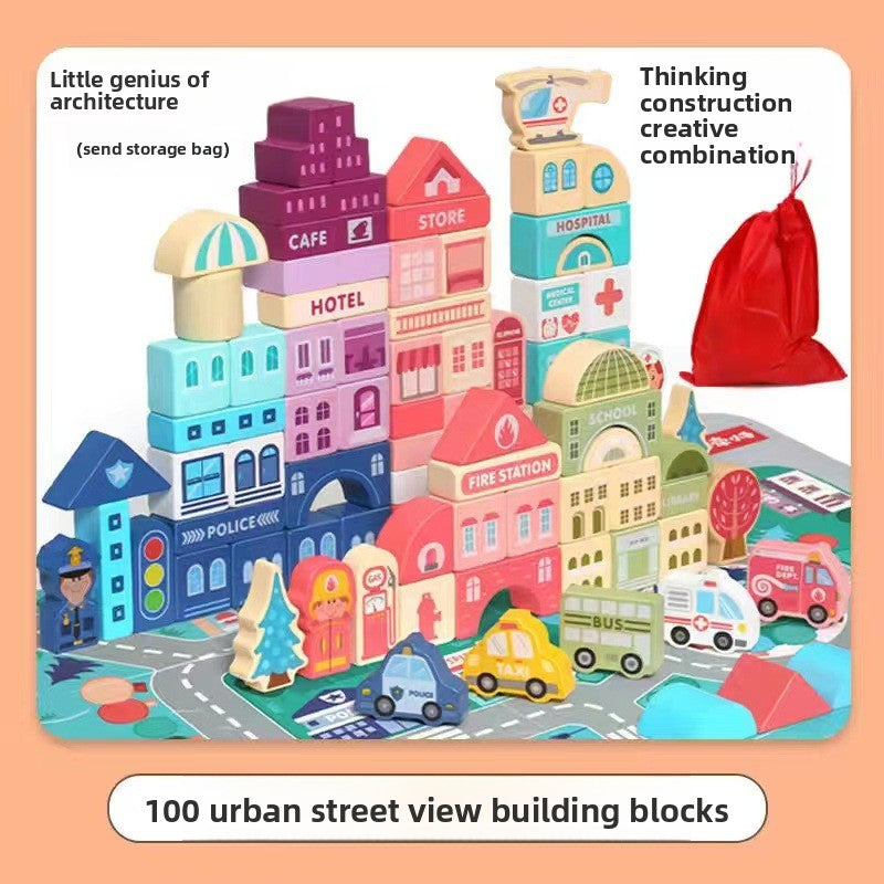 wooden building blocks