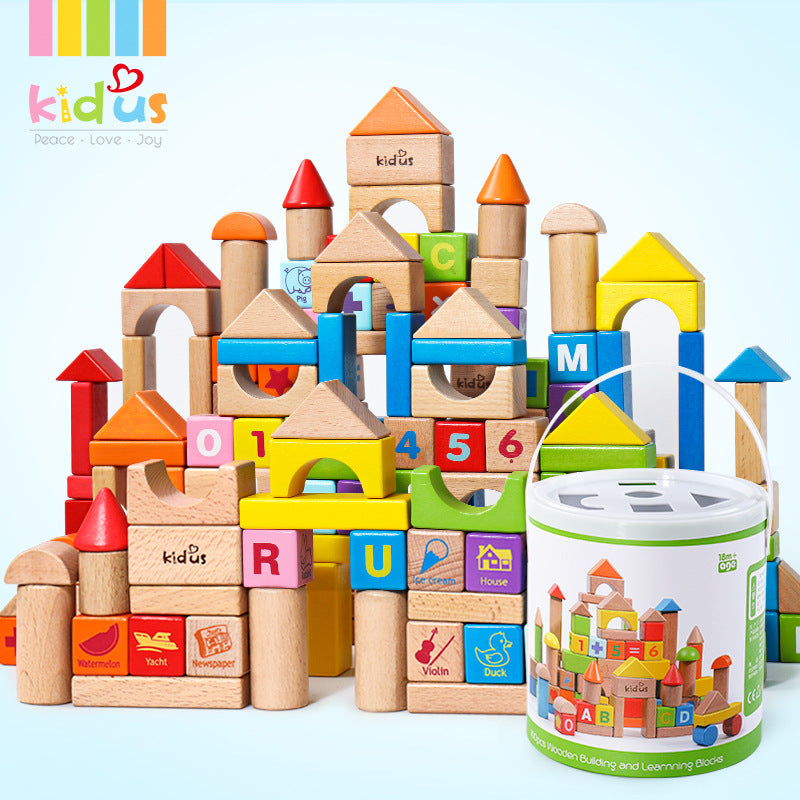 wooden building blocks