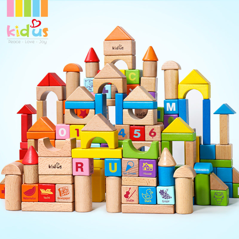 wooden building blocks