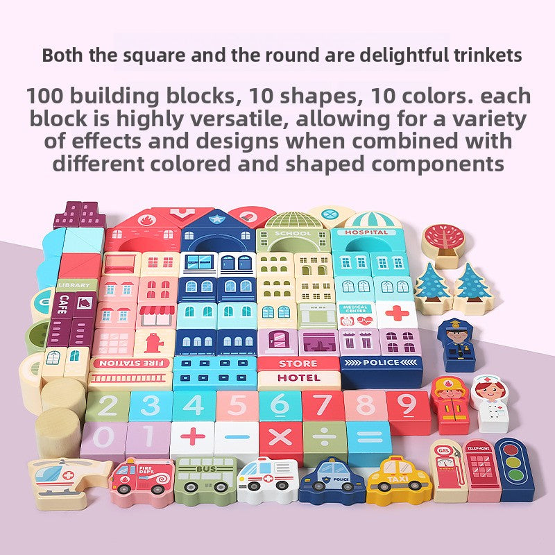 wooden building blocks