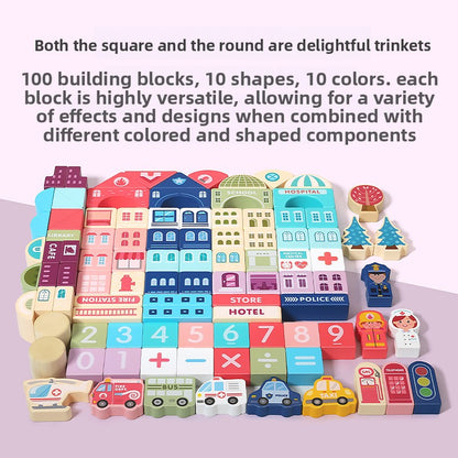 wooden building blocks