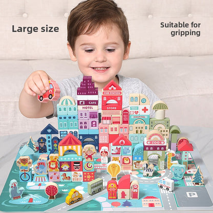 wooden building blocks