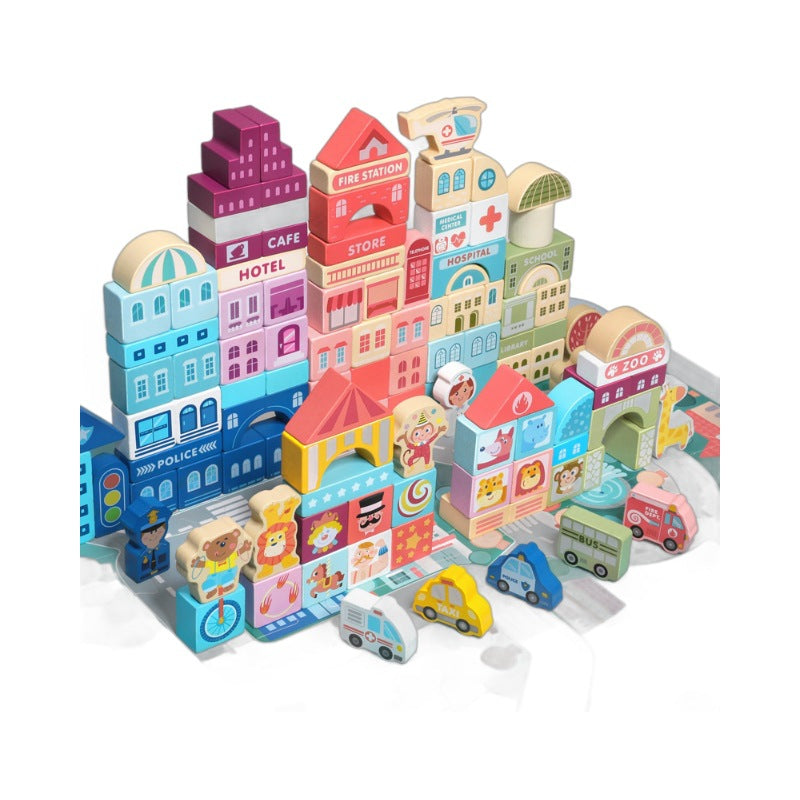 wooden building blocks