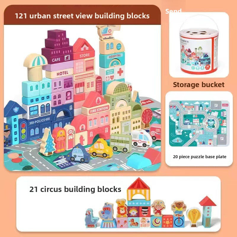 wooden building blocks