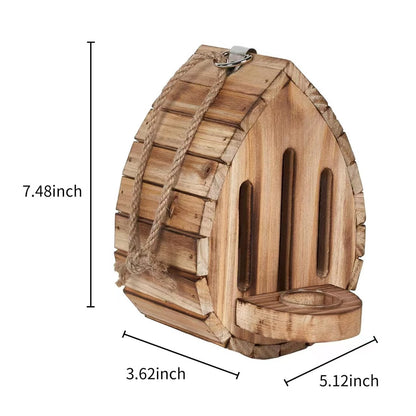 Wooden Butterfly House Feeder Garden Habitat