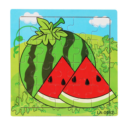 Wooden Cartoon Puzzle Educational Toys
