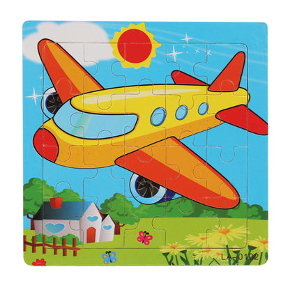 Wooden Cartoon Puzzle Educational Toys