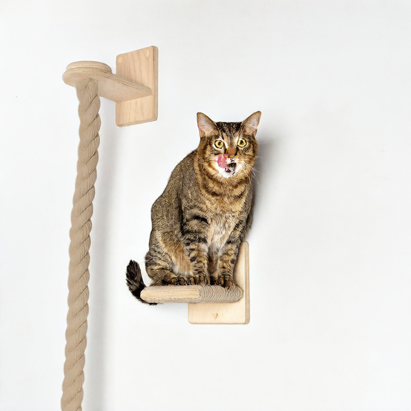 Wooden cat climbing frame
