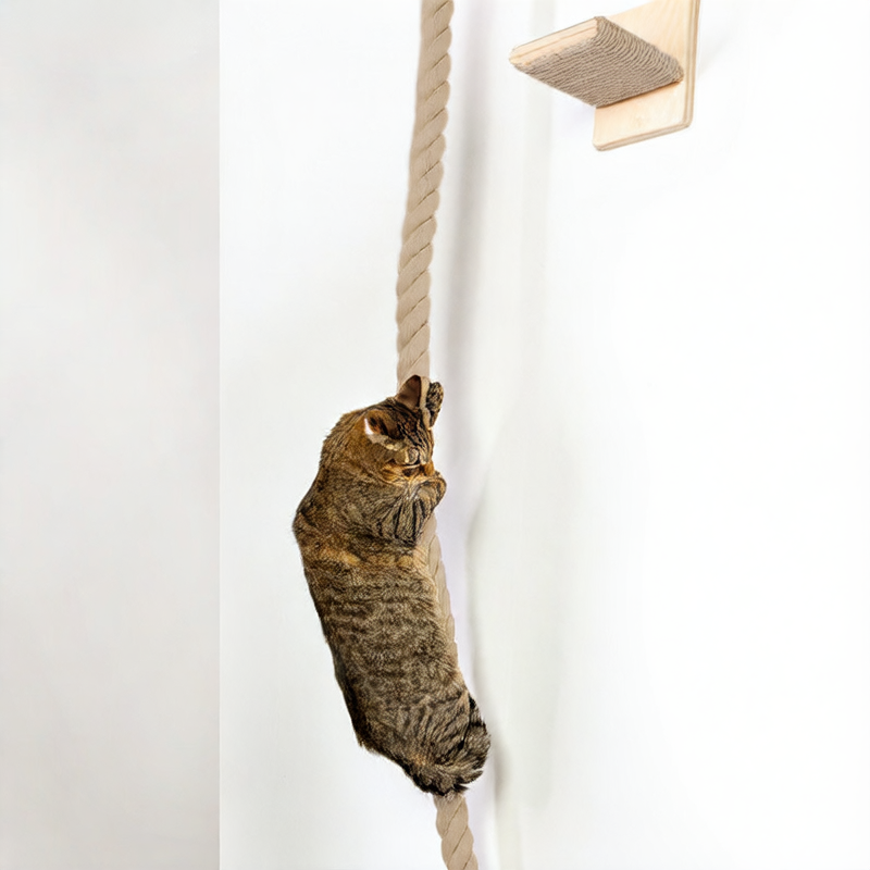 Wooden cat climbing frame