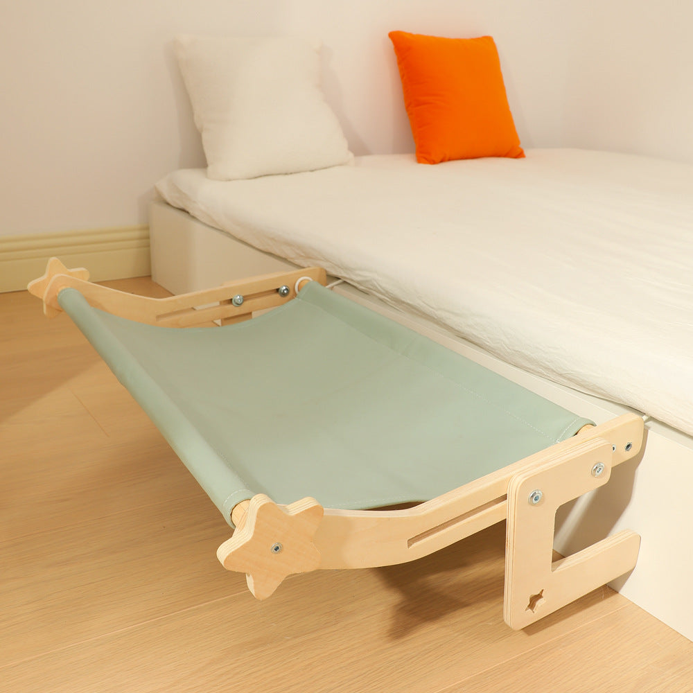 Wooden Cat Hanging Bed for Window or Bedside