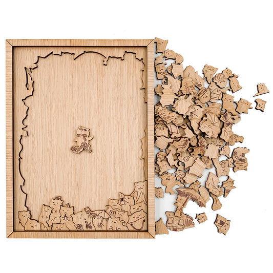 Wooden Cat Shaped Puzzle