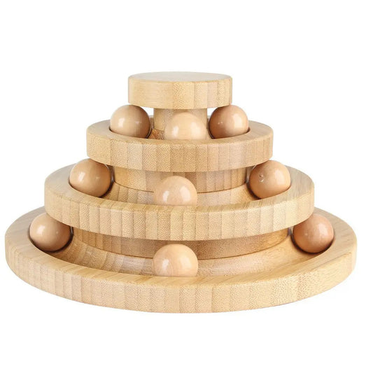 wooden cat toy