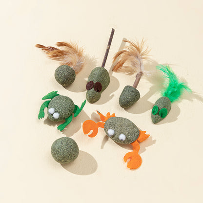 Wooden Catnip Chew Toys