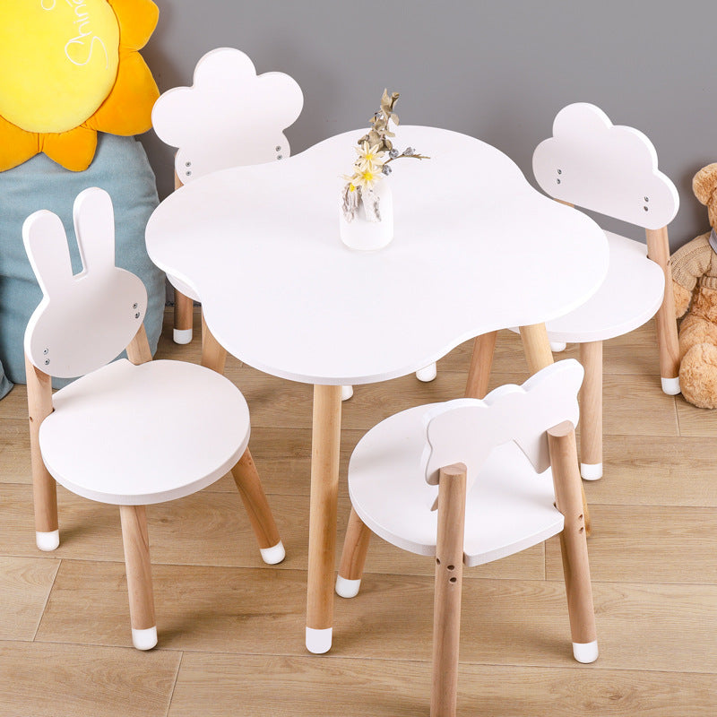 Wooden Children Learning Table and Chair Set