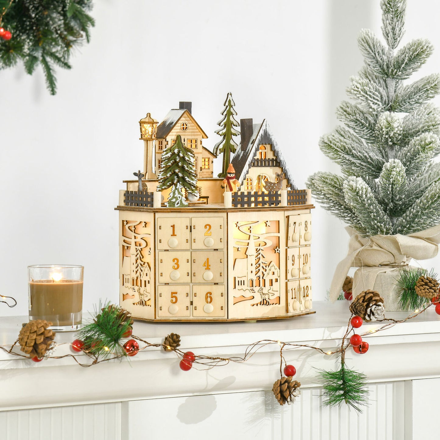 wooden Christmas ornament