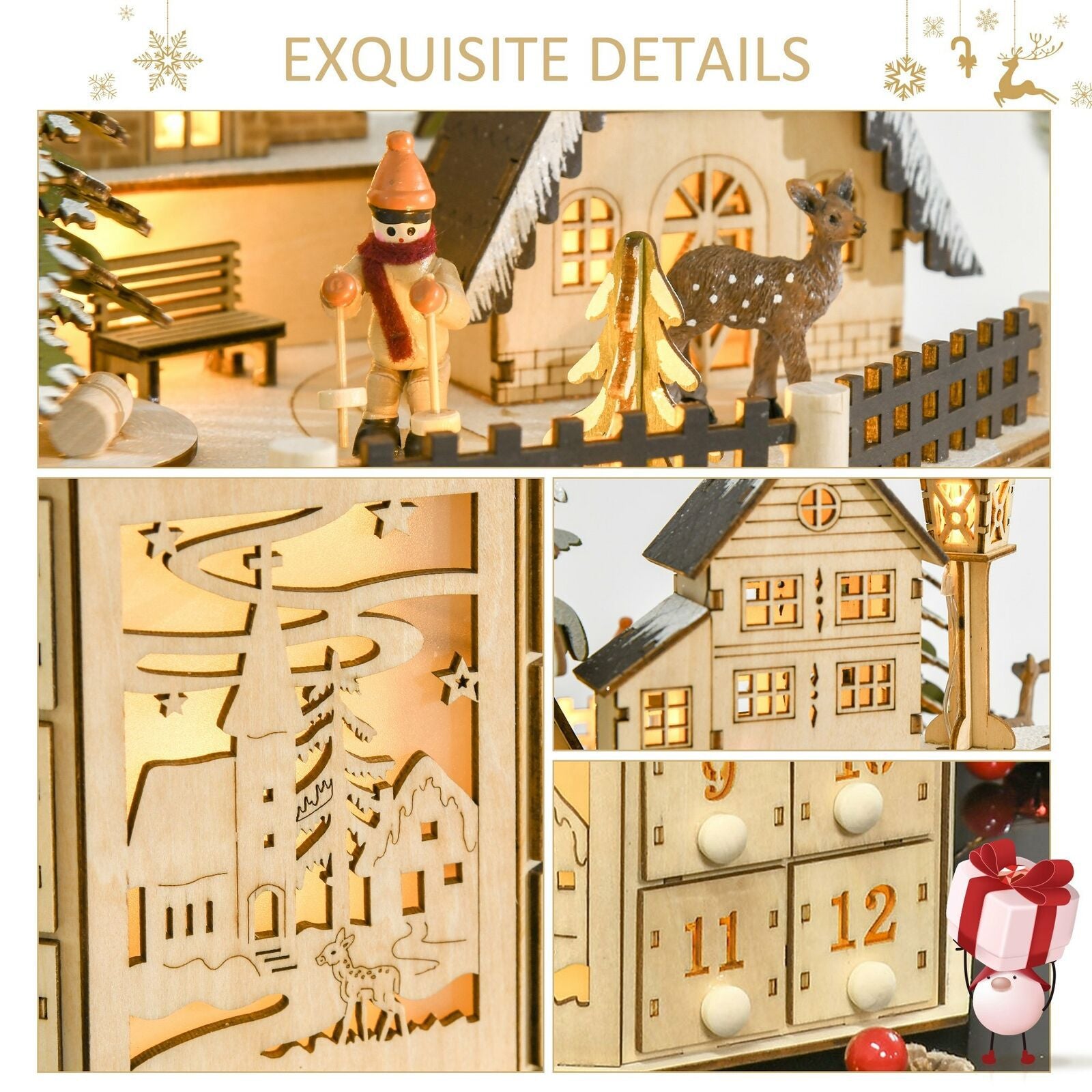 wooden Christmas ornament