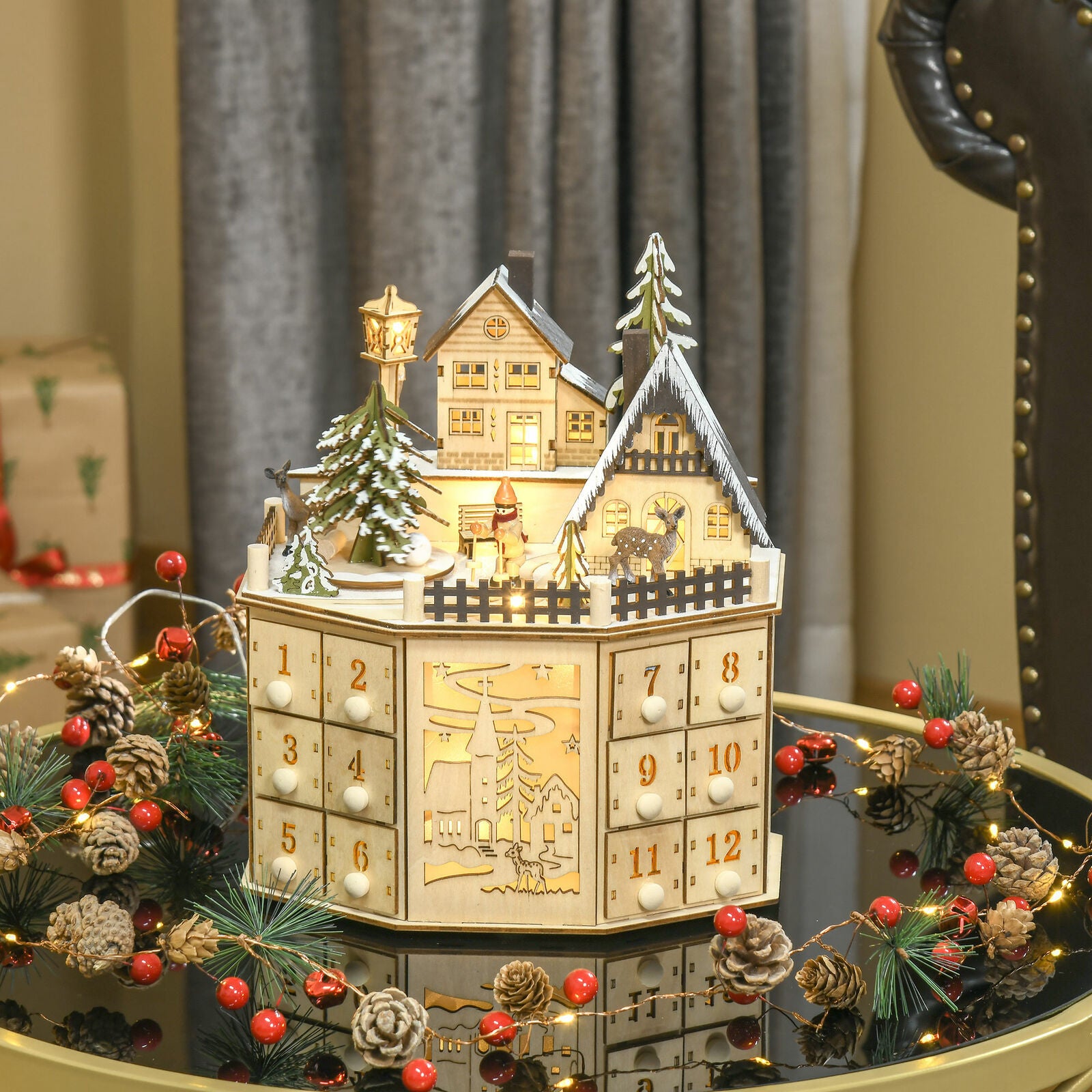 wooden Christmas ornament