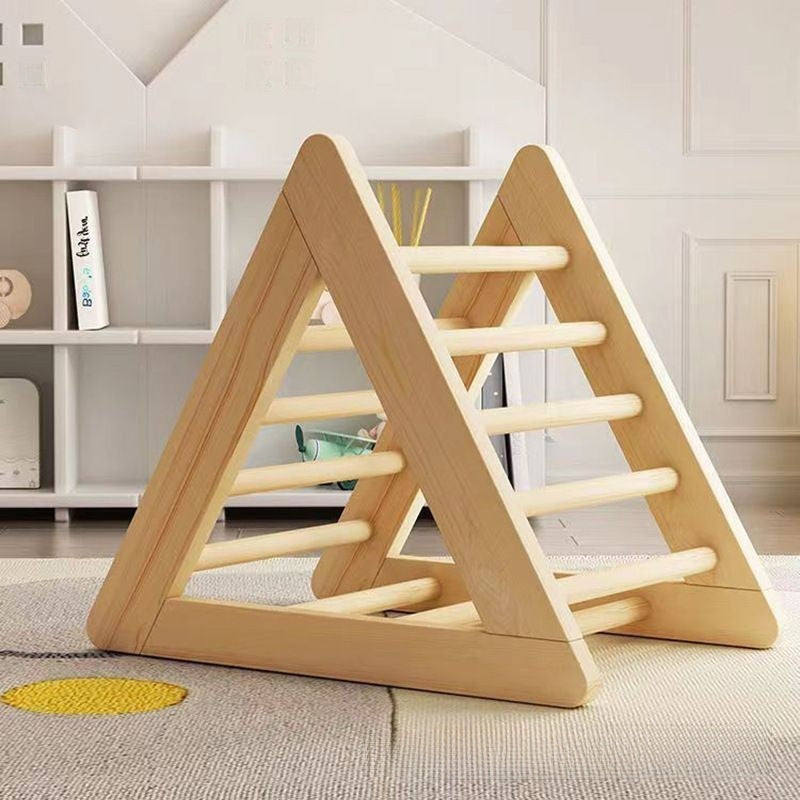 wooden climbing frame