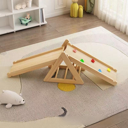 wooden climbing frame