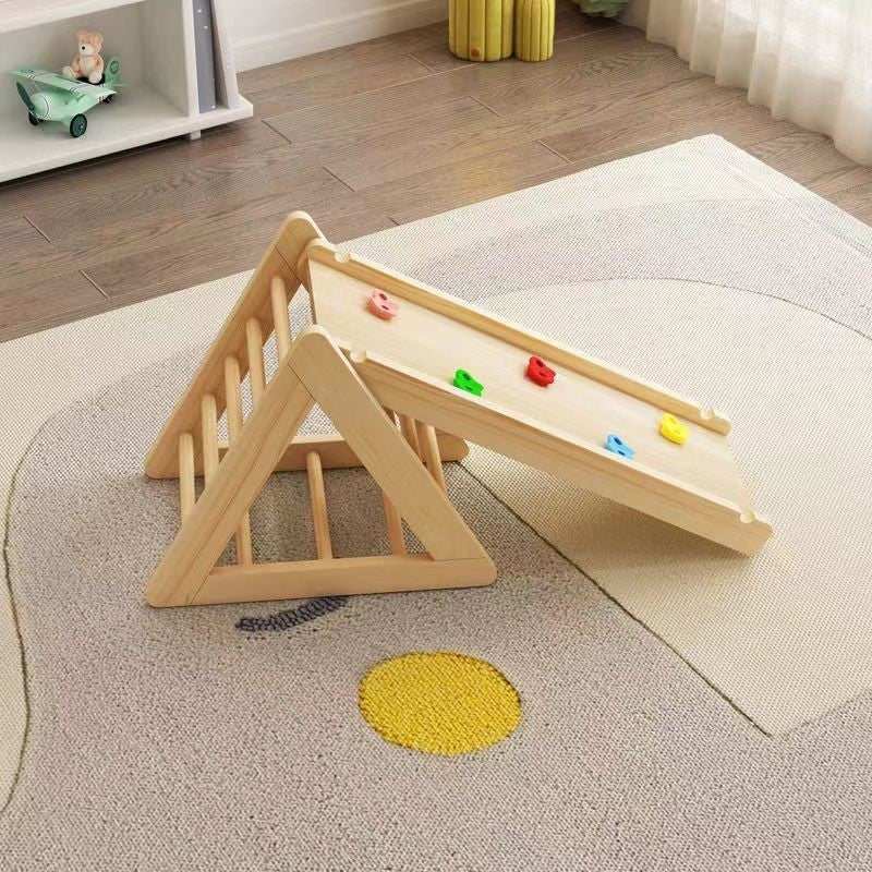 wooden climbing frame