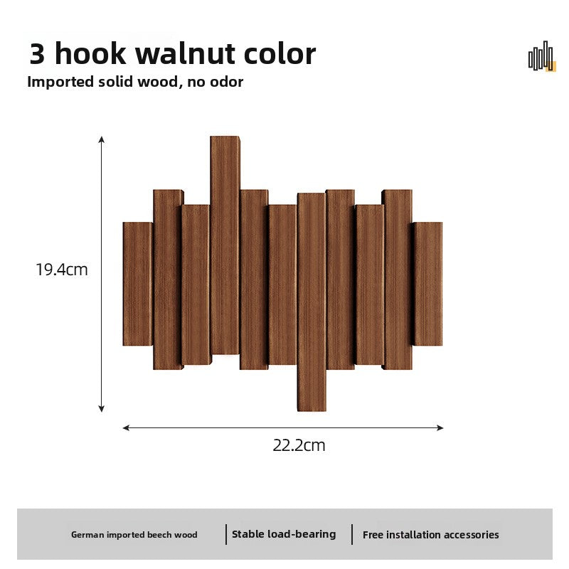 Wooden coat rack