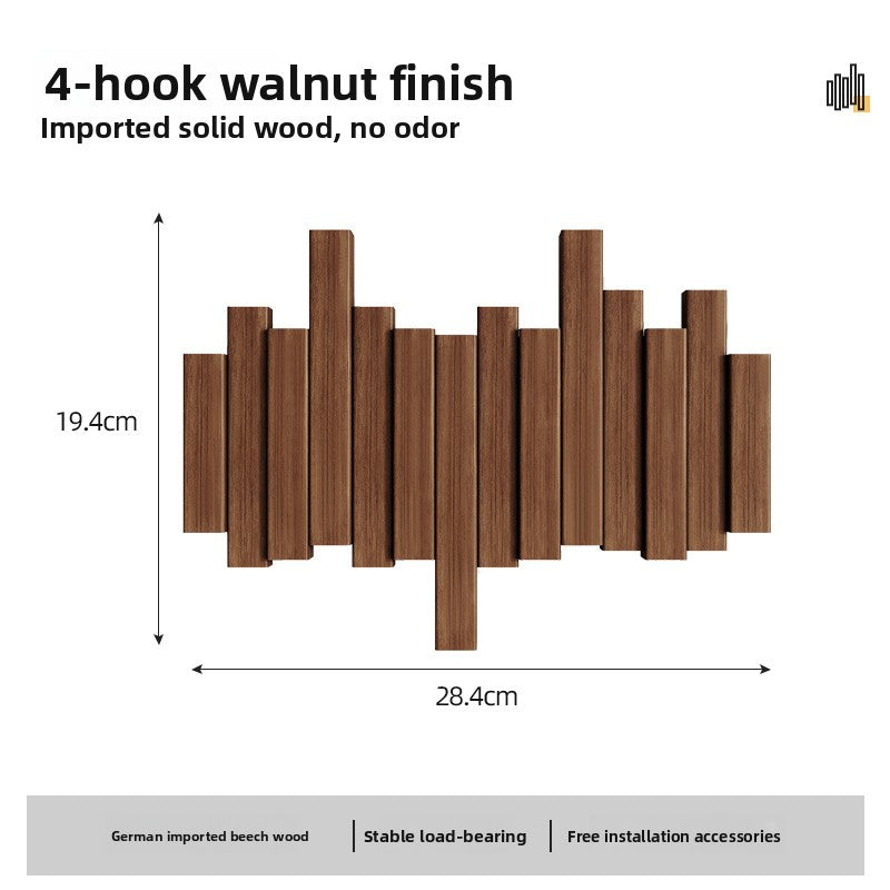 Wooden coat rack