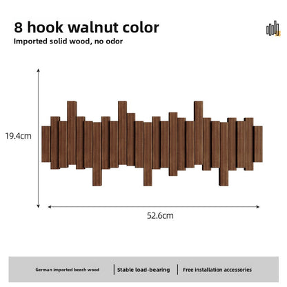 Wooden coat rack