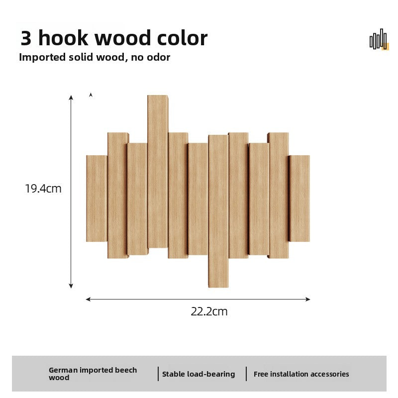 Wooden coat rack