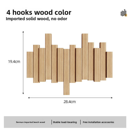 Wooden coat rack