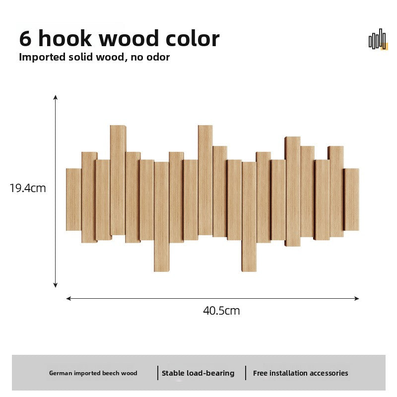 Wooden coat rack
