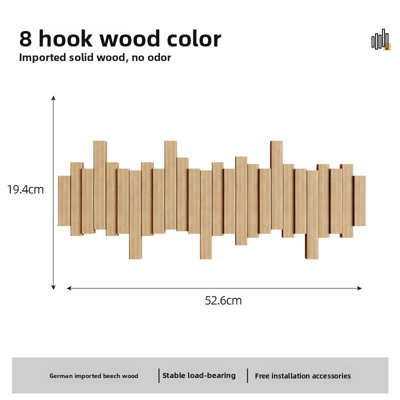 Wooden coat rack
