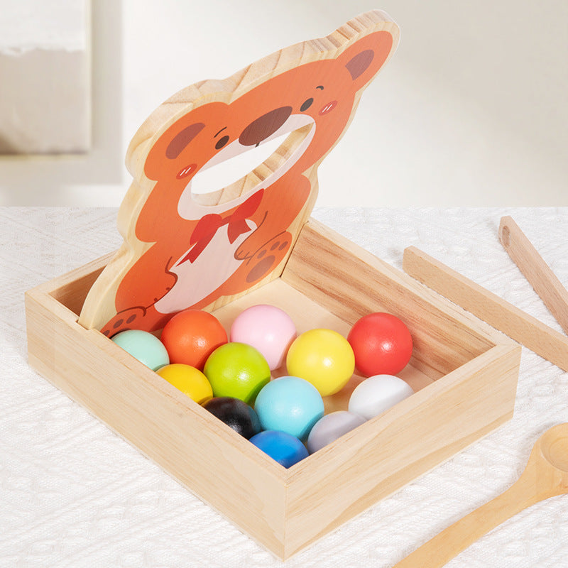 Wooden Color Matching Feeding Toy Set