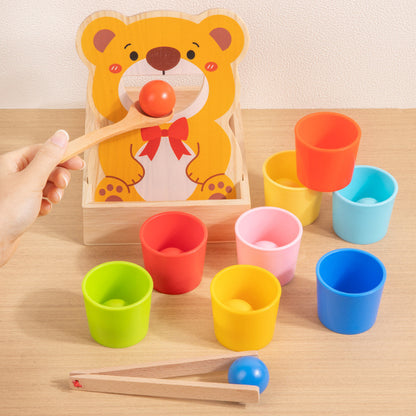 Wooden Color Matching Feeding Toy Set