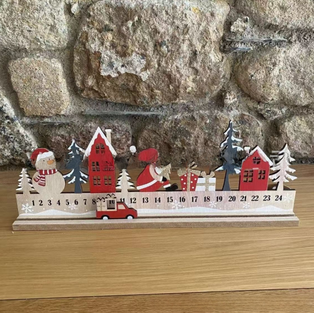 Wooden countdown calendar