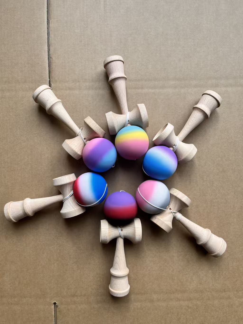 Wooden Crackle Puzzle Ball