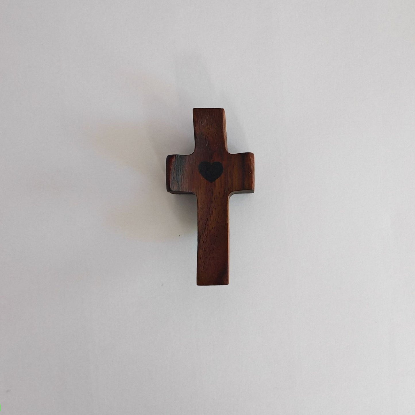 Wooden Cross Keychain Pendant