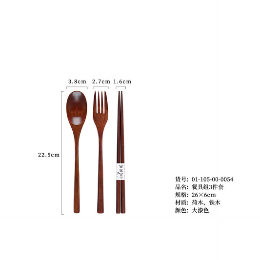 wooden cutlery set