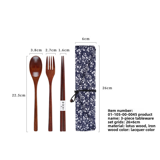 wooden cutlery set