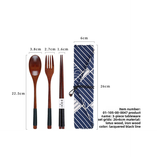 wooden cutlery set